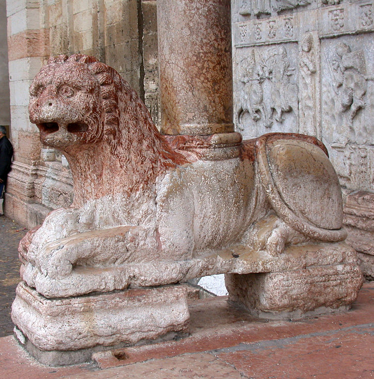 Entrance Lion, San Zeno Cathedral, Verona: 12th Century